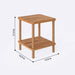 Side view of the Queens Beech Wood Narrow Side Coffee Table, highlighting its clean lines and sturdy frame
