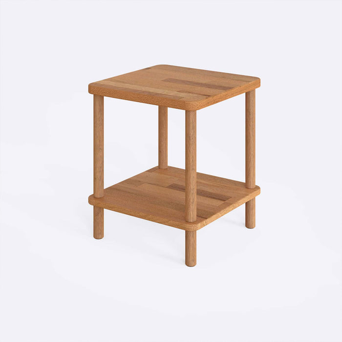 Close-up of the wood grain on the Queens Beech Wood Narrow Side Coffee Table, emphasizing its natural finish and craftsmanship.