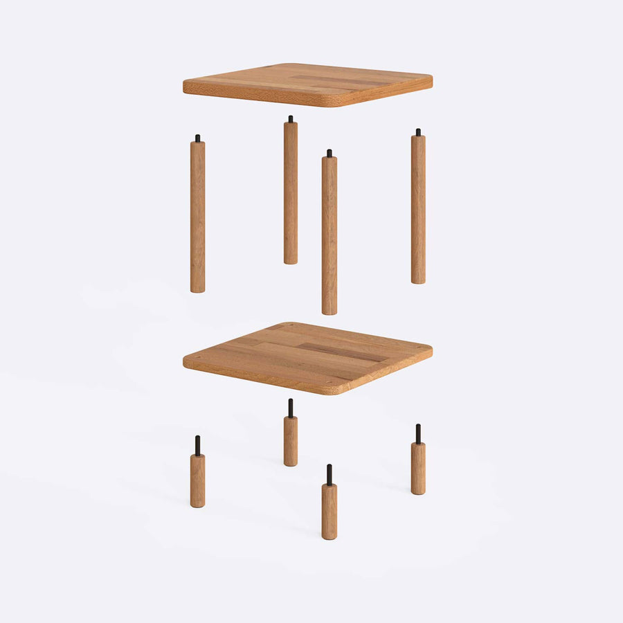 Lifestyle shot of the Side Coffee Table in a modern living room, complementing contemporary décor