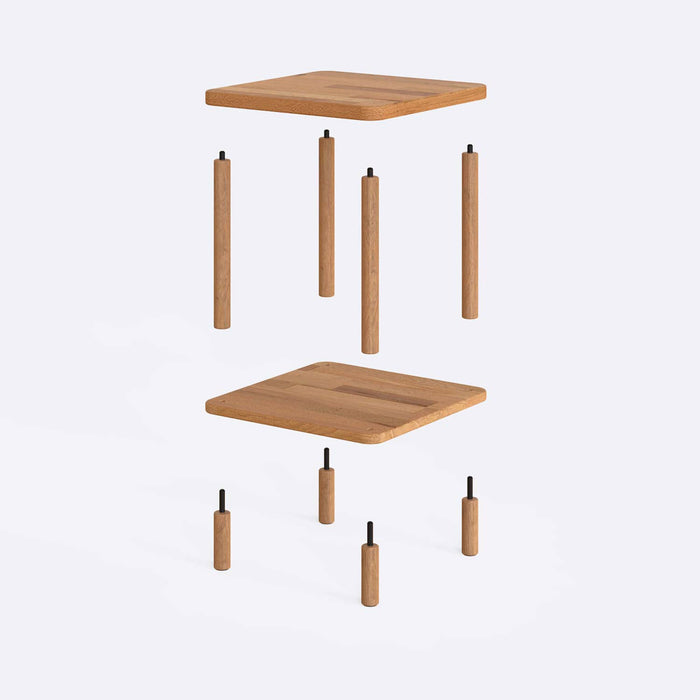 Lifestyle shot of the Side Coffee Table in a modern living room, complementing contemporary décor