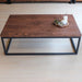  Angled view highlighting the sleek lines and modern craftsmanship of the table.