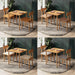 Soho 2 person dining table set showcasing a square solid wood design with linen ecru chairs, perfect for modern dining spaces.