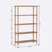 Empty Soho solid wood bookcase, emphasizing its spacious shelves and minimalist open design.