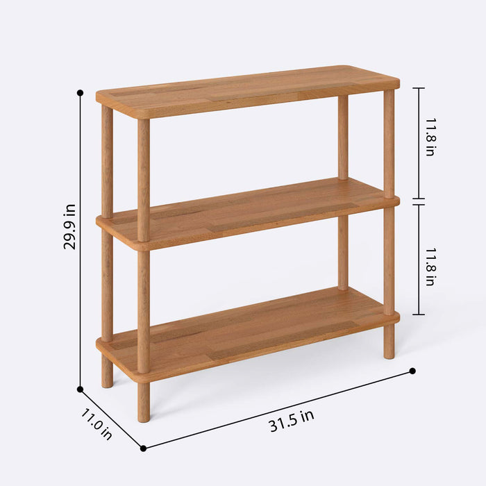  The Soho Short Bookcase in a modern office environment, emphasizing its suitability for various spaces.