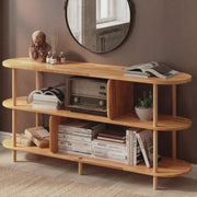 Video showing a full view of the Malibu Low Bookcase with a walkthrough of its features and design