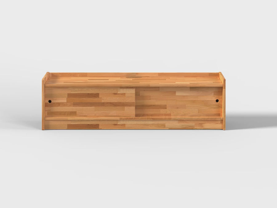 Clark Solid Beech Wood TV Unit Cabinet | Modern Media Console