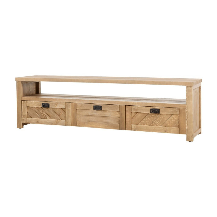 Kinston Solid Pine Wood TV Stand Mozilya