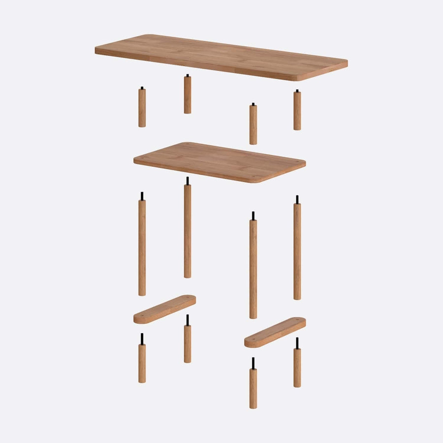 Soho Solid Beech Wood Console Table – Modern Minimalist Entryway Design Demontha