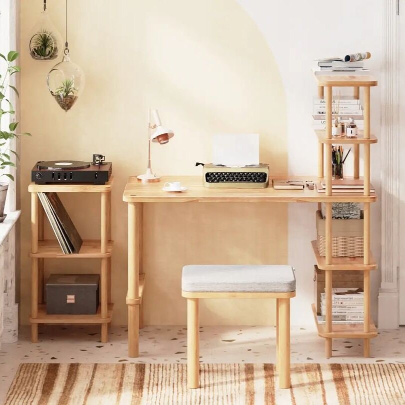 Castro Beech Wood Desk - Ideal for Modern Workspaces Demontha