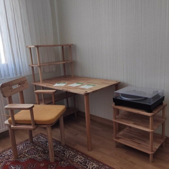 Castro Beech Wood Desk - Ideal for Modern Workspaces Demontha