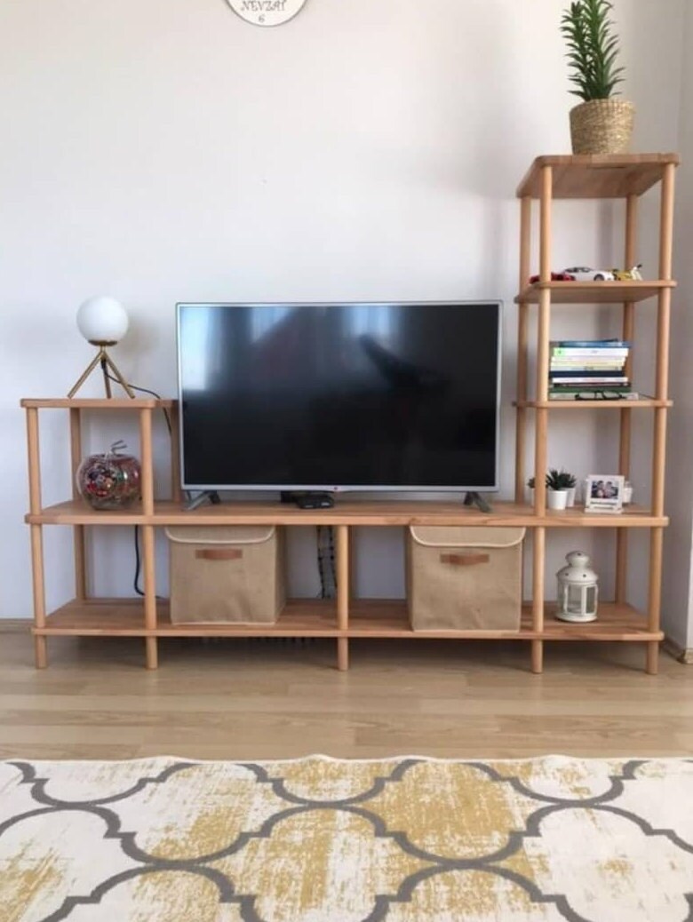 Lincoln Beech Wood TV Stand