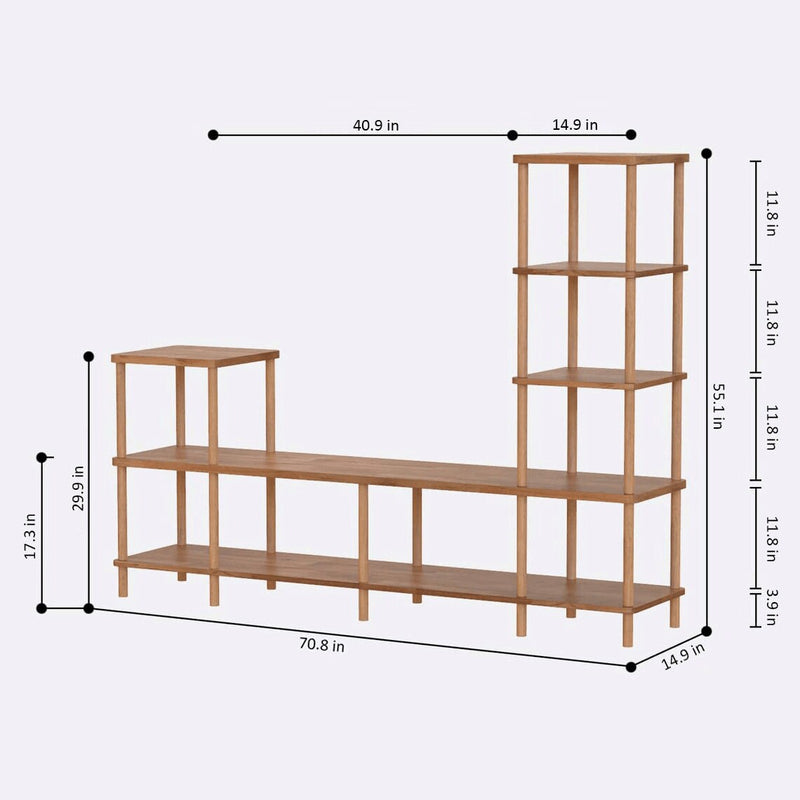 Lincoln Beech Wood TV Stand