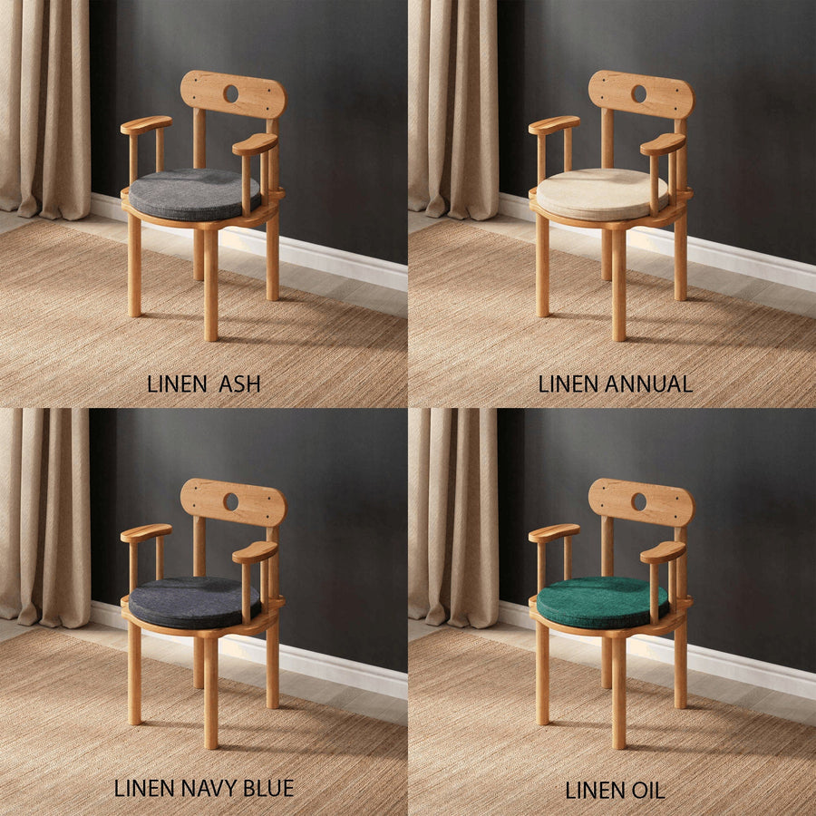 Beverly Hills Solid Beech Wood Chair | Modern Upholstered Dining Chair Demontha