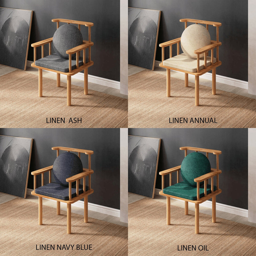 Queens Solid Beech Wood Chair | Modern Upholstered Dining Chair Demontha