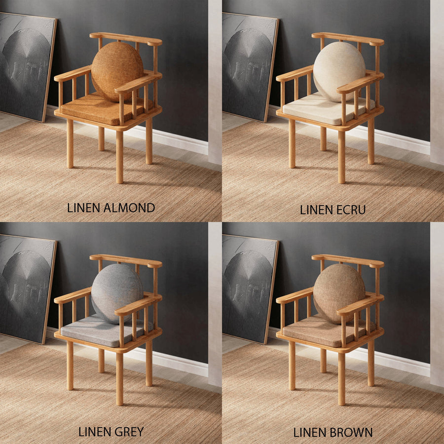 Queens Solid Beech Wood Chair | Modern Upholstered Dining Chair Demontha