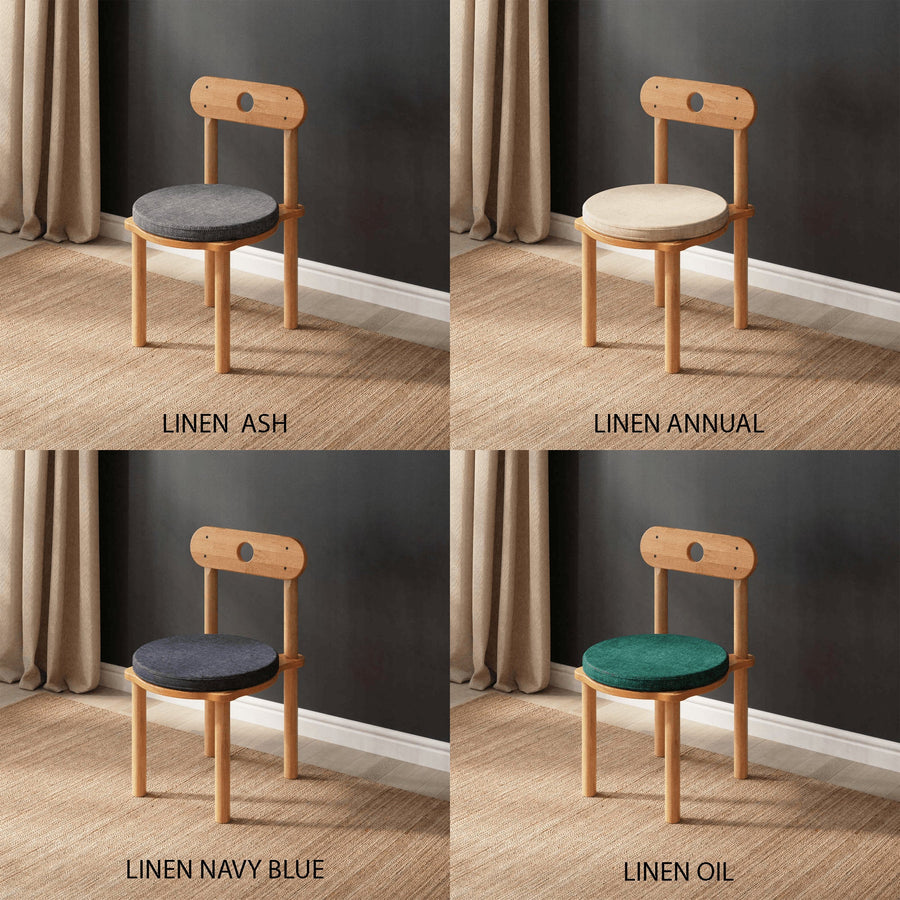 Beverly Hills Solid Beech Wood Dining Chair | Modern Upholstered Side Chair Demontha