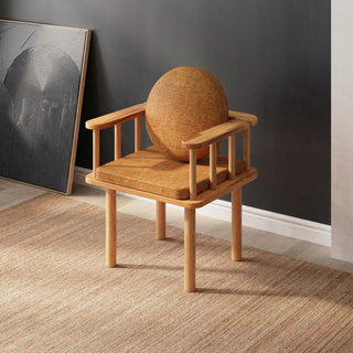 Brooklyn Solid Beech Wood Chair | Modern Upholstered Dining Chair Demontha