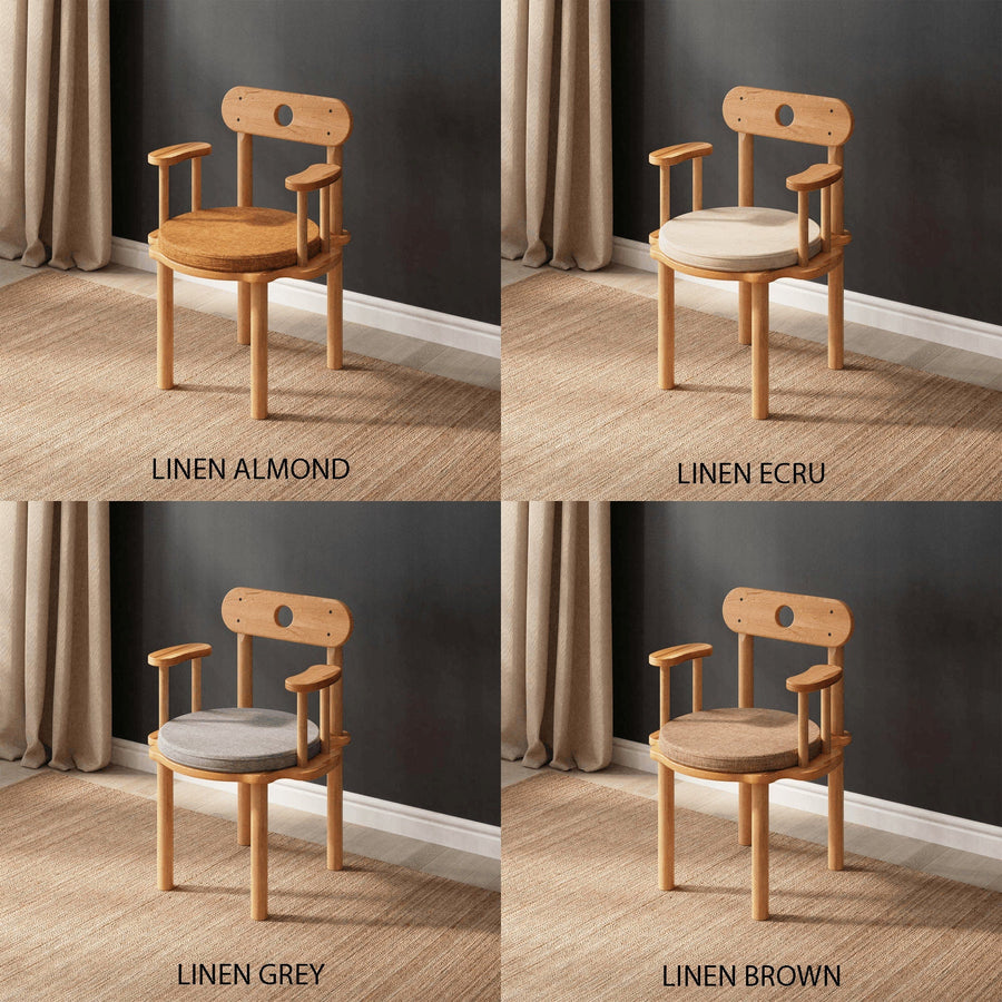 Beverly Hills Solid Beech Wood Chair | Modern Upholstered Dining Chair Demontha