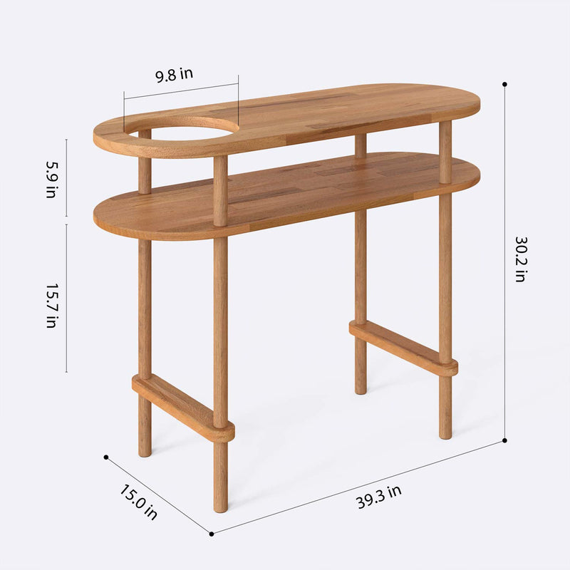 Malibu Beech Wood Console Table