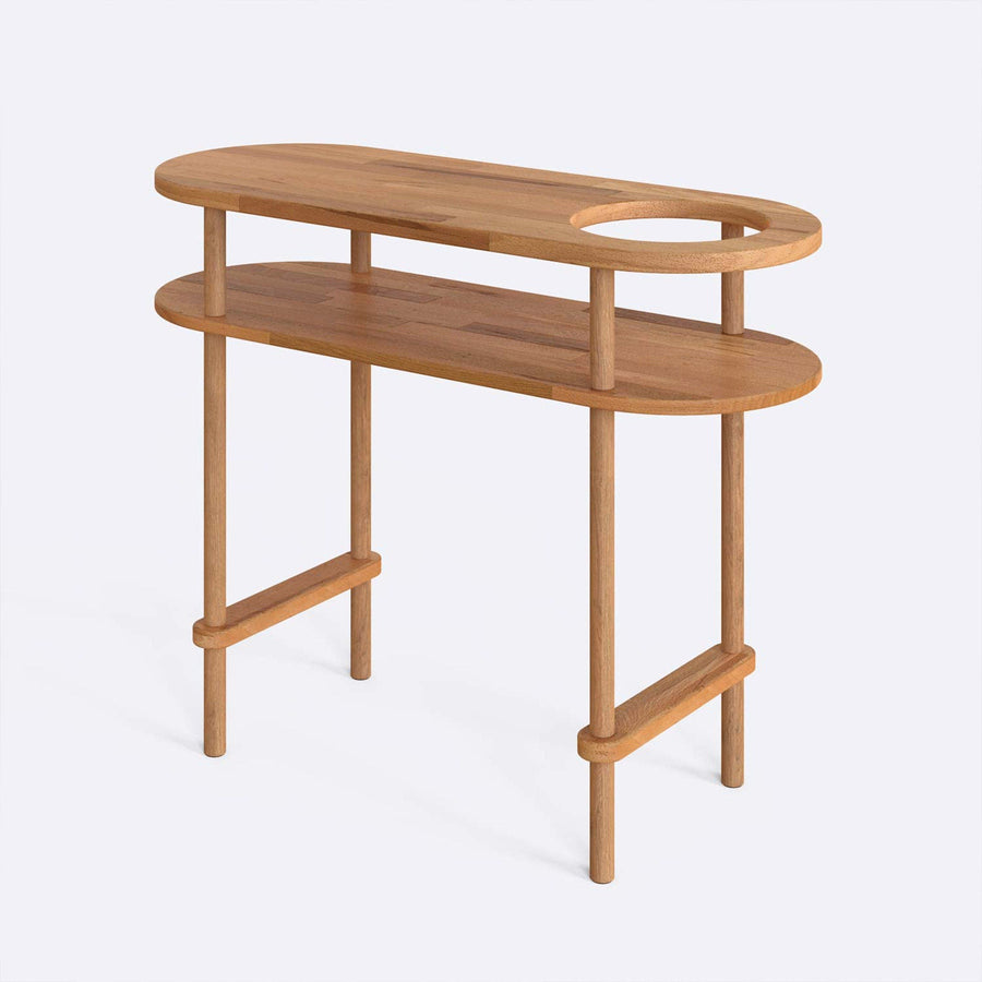 Malibu Solid Beech Wood Console Table | Modern Minimalist Console Demontha