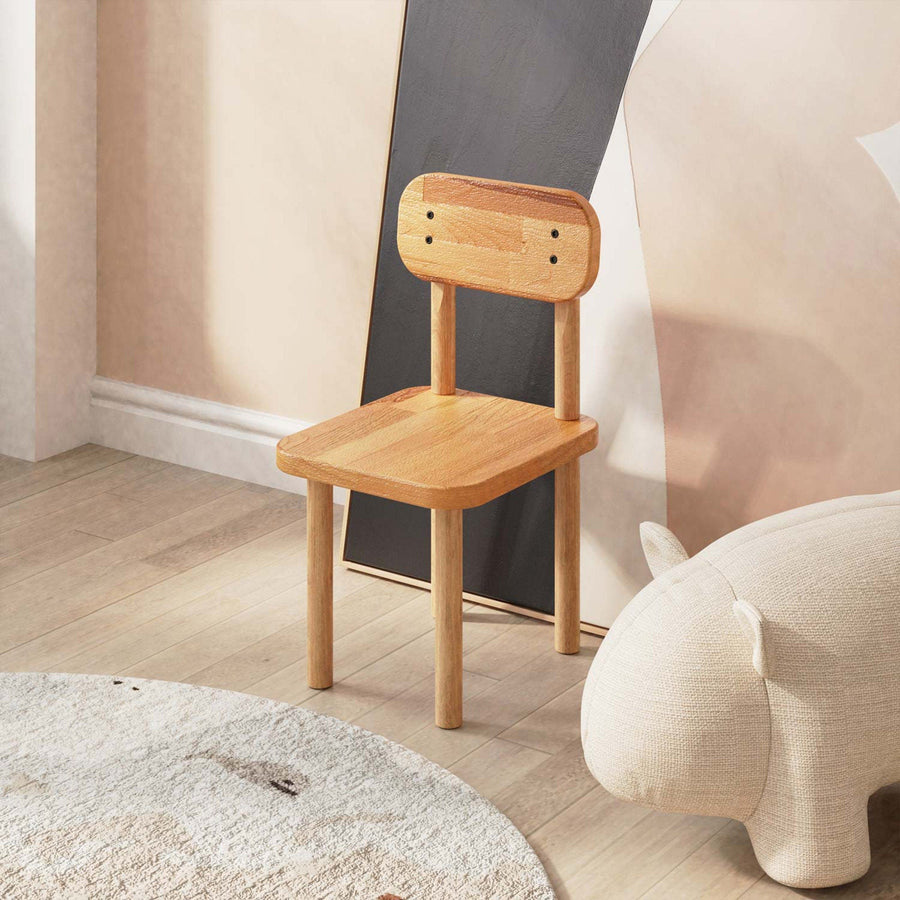 Rio Solid Beech Wood Kids Table and Chair Set | Wooden Play Table Demontha