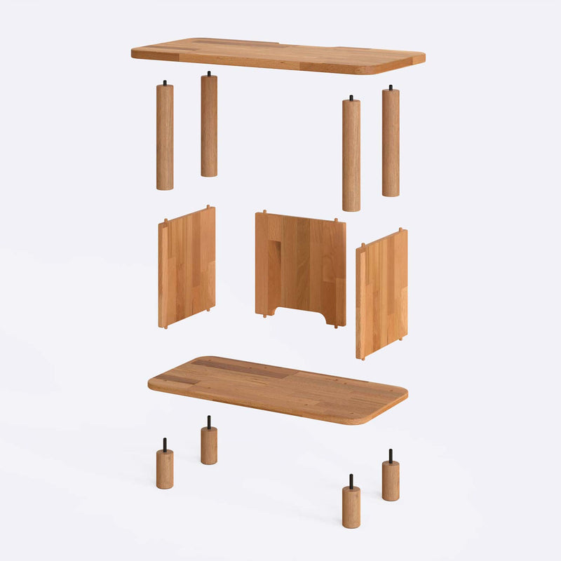 Potter Beech Wood Narrow TV Stand