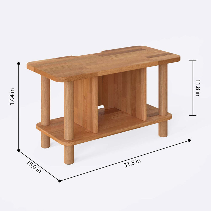 Potter Beech Wood Narrow TV Stand