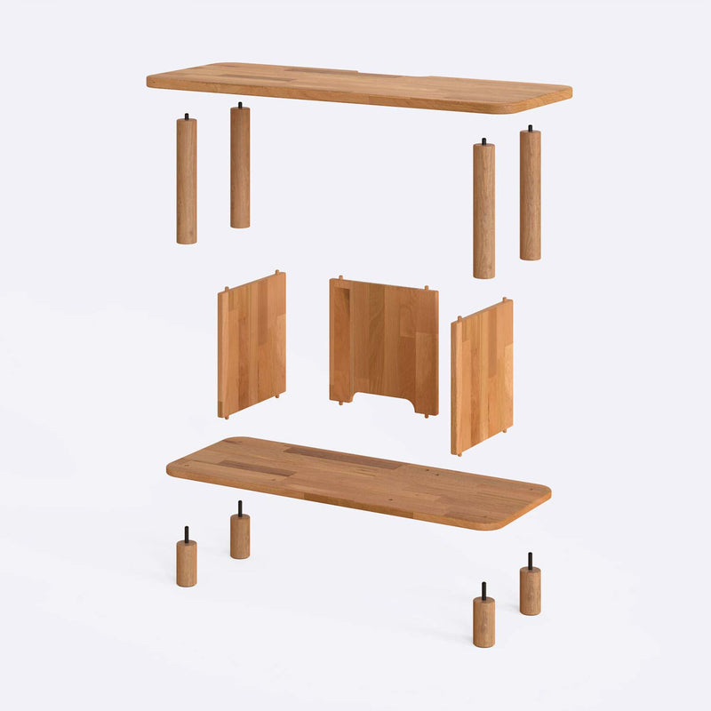 Potter Beech Wood Narrow TV Stand