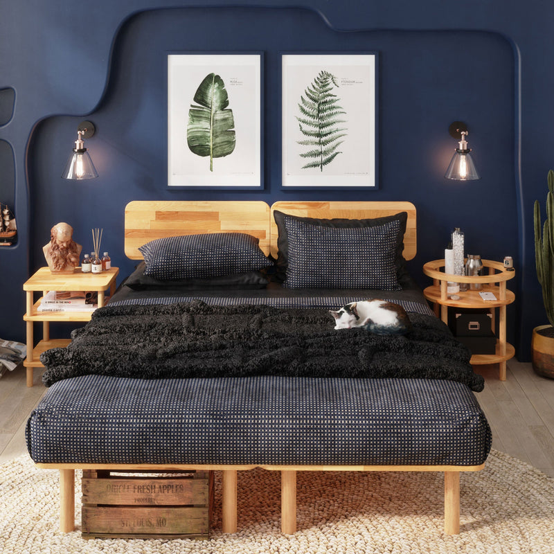 Soho Round Beech Nightstand