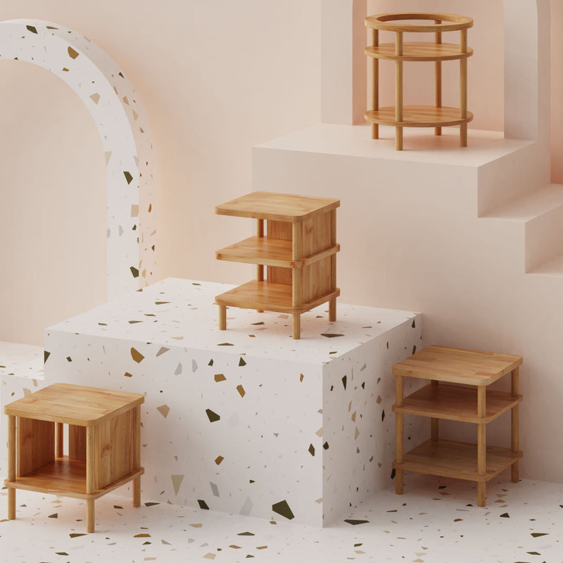 Brooklyn Beech Wooden Nightstand