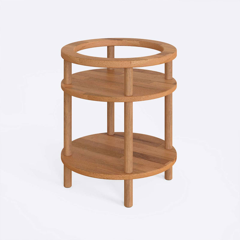 Soho Round Beech Nightstand