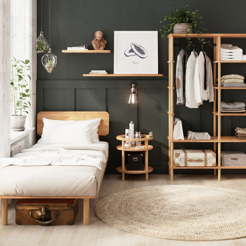 Soho Round Beech Nightstand