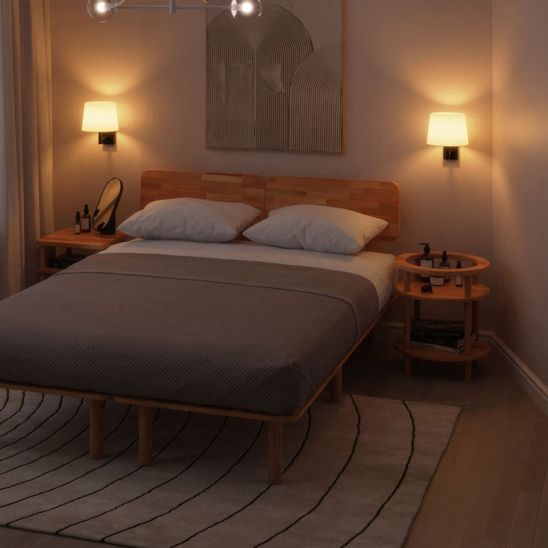 Soho Round Beech Nightstand