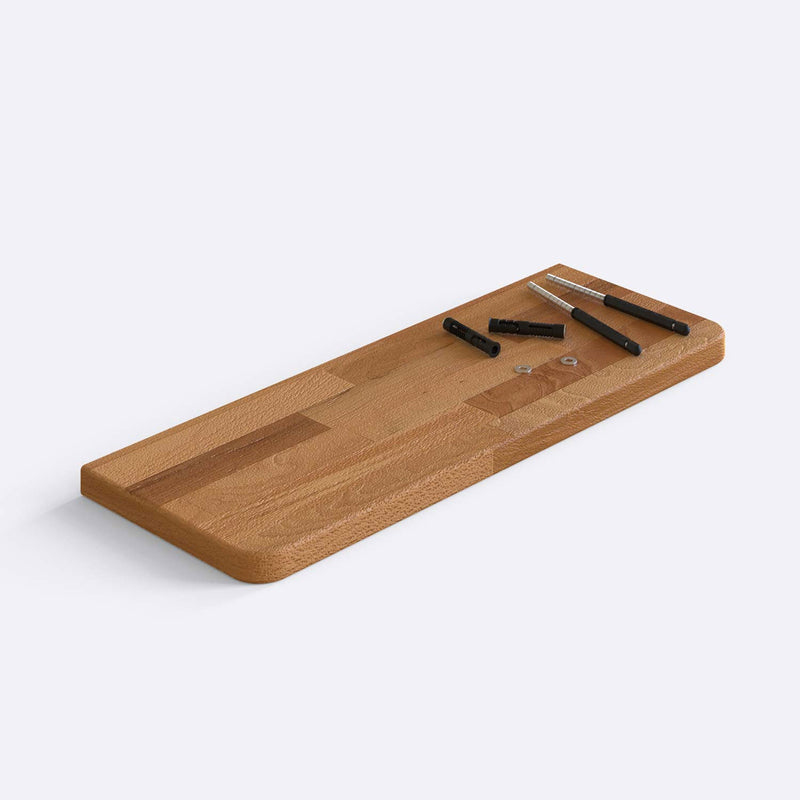 Polo Beech Wood Floating Shelf