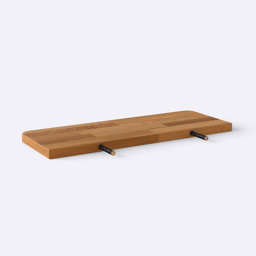 Polo Solid Beech Wood Floating Shelf | Modern Wall Mounted Shelf Demontha