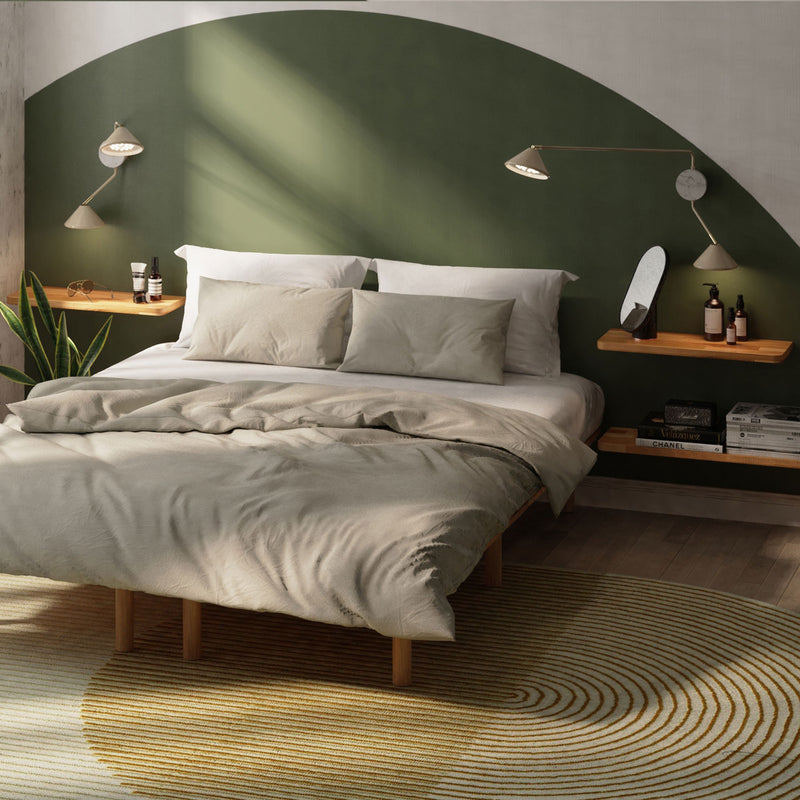 Polo Beech Wood Floating Shelf