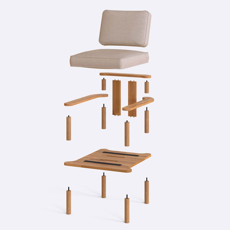 Brooklyn Beech Wood Armchair