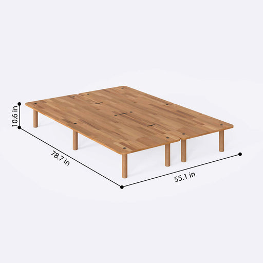 Soho Solid Beech Wood Bed Frame | Scandinavian Platform Bed Demontha